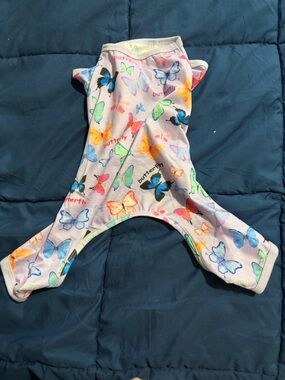 Dog Pajamas Spring Summer Purple with butterflies